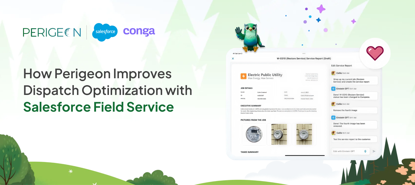 how perigeon improves dispatch optimization with salesforce field service