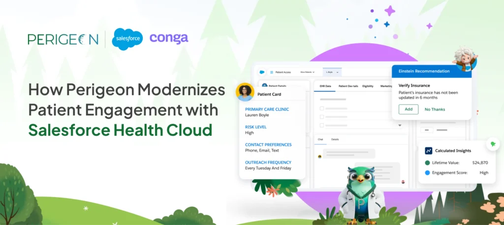how perigeon modernizes patient engagement with salesforce health cloud