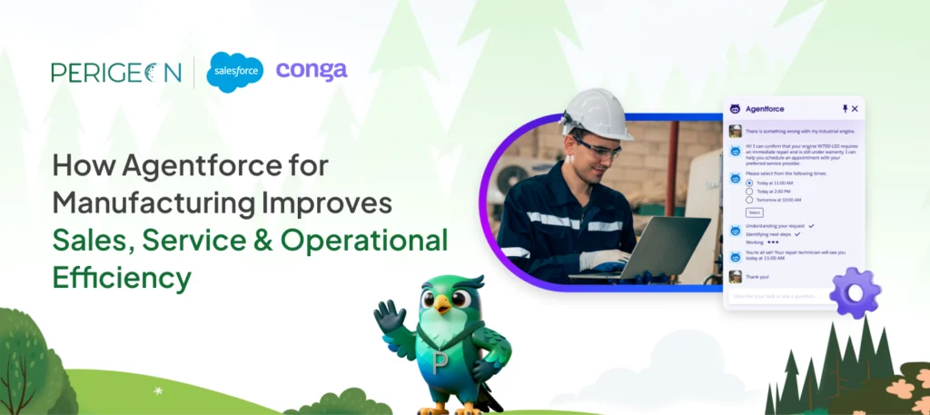 how agentforce for manufacturing improves sales service operational efficiency