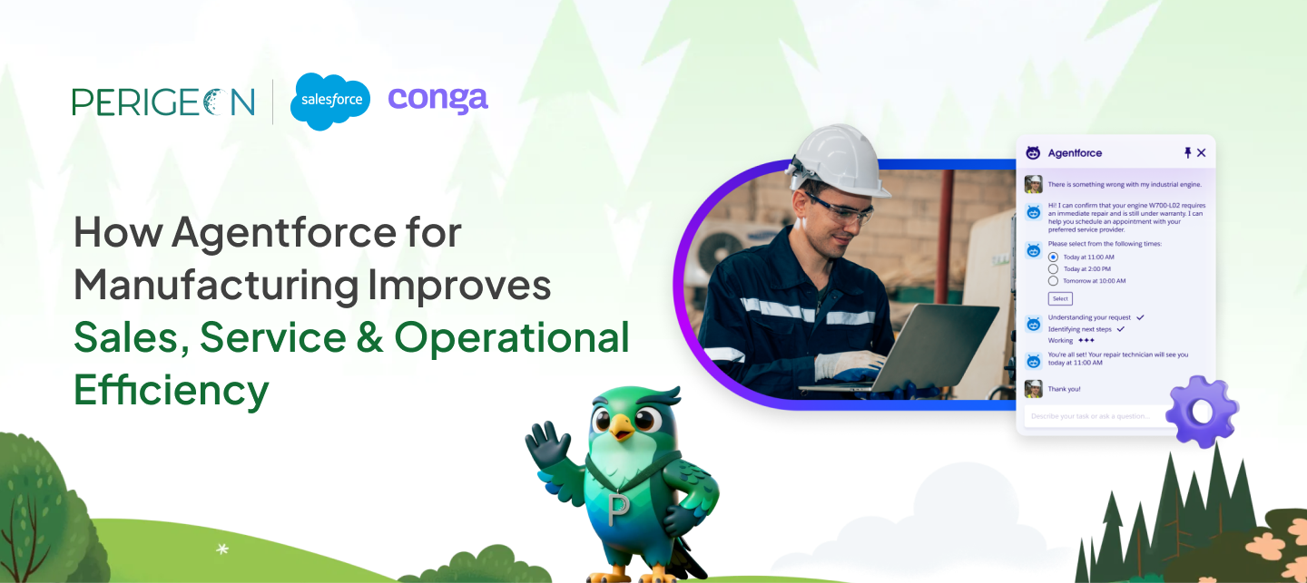 how agentforce for manufacturing improves sales service operational efficiency