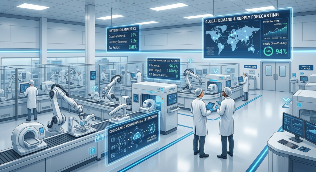 Medical device manufacturing operations using Salesforce Manufacturing Cloud