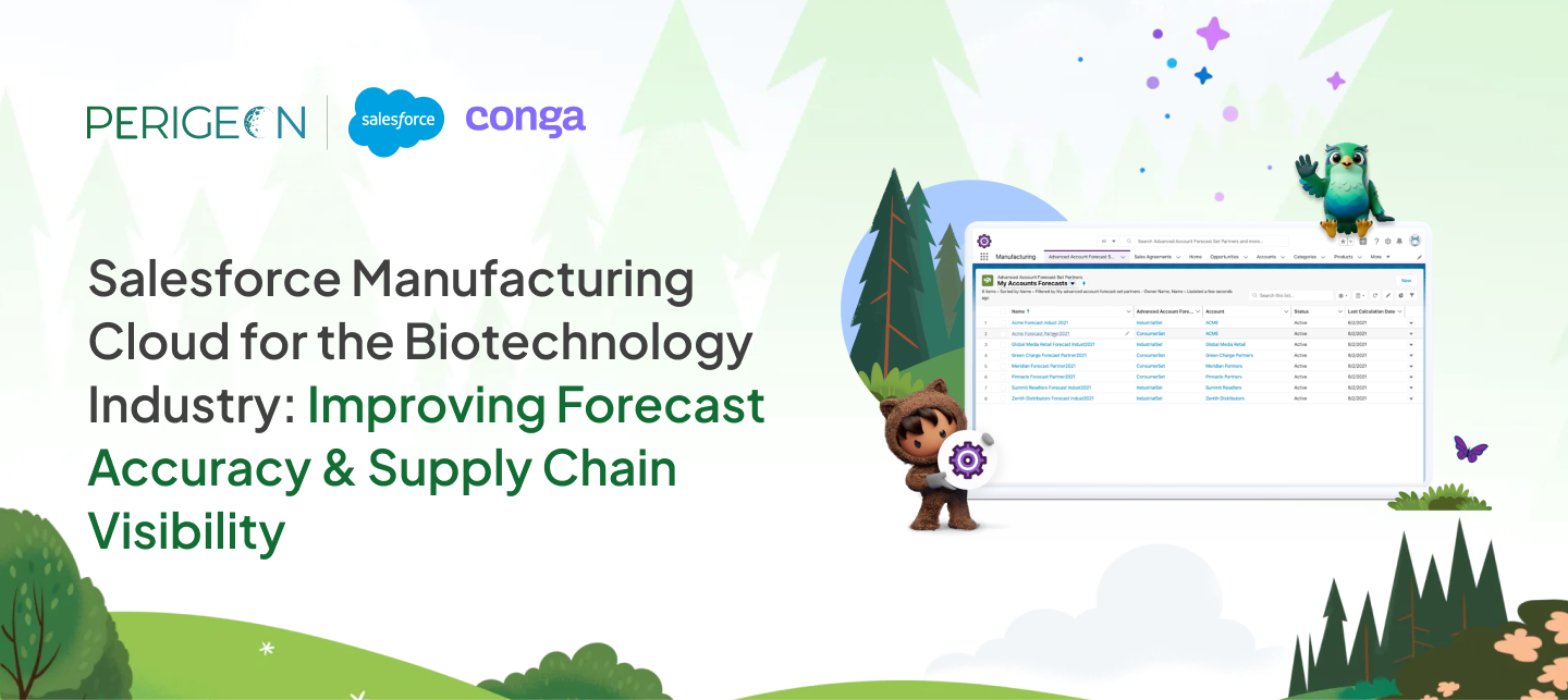 Salesforce Manufacturing Cloud for the Biotechnology Industry