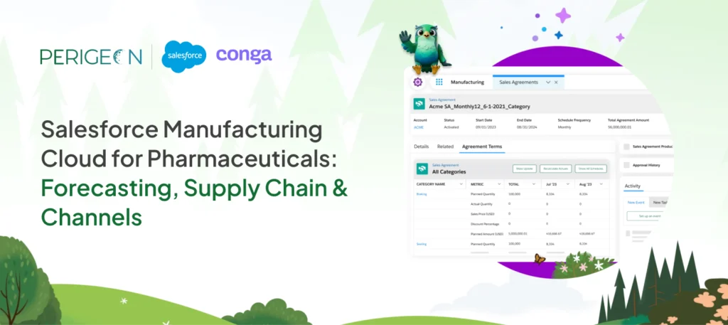 salesforce manufacturing cloud for pharmaceuticals forecasting supply chain channels