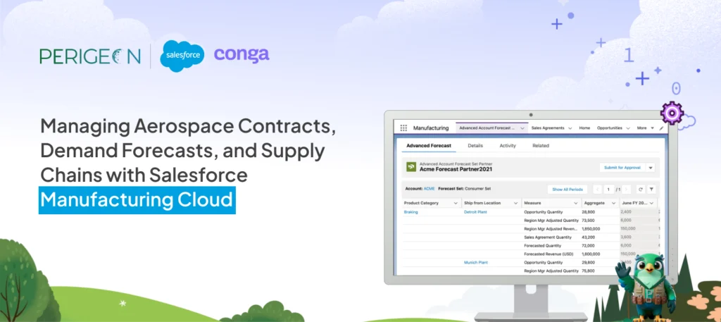 Managing Aerospace Contracts, Demand Forecasts, and Supply Chains with Salesforce Manufacturing Cloud