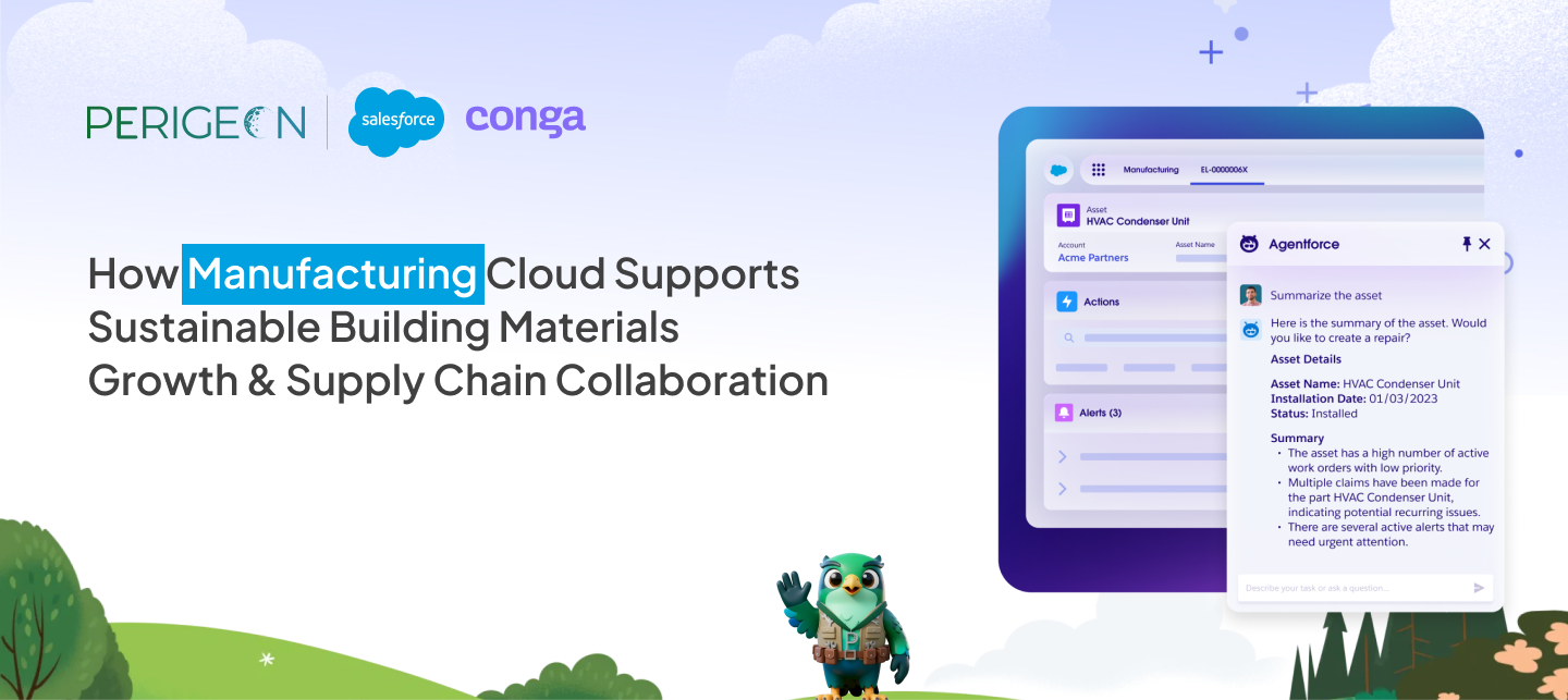How Manufacturing Cloud Supports Sustainable Building Materials Growth & Supply Chain Collaboratio