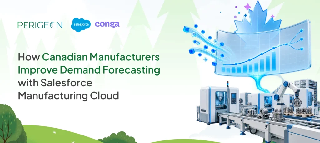 Salesforce Manufacturing Cloud connecting demand forecasting